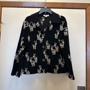 90s Black Reindeer Blazer